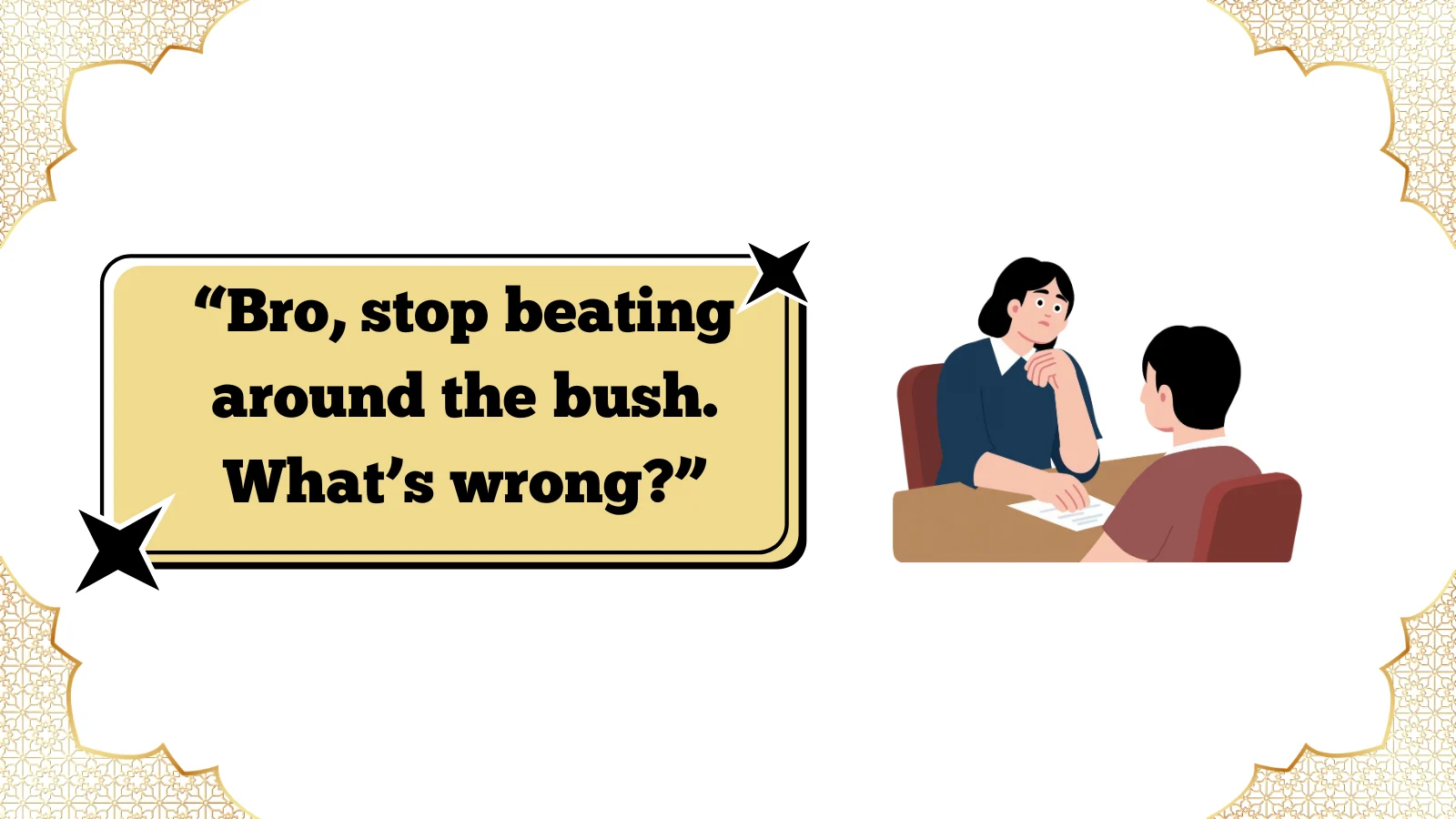 beating around the bush meaning