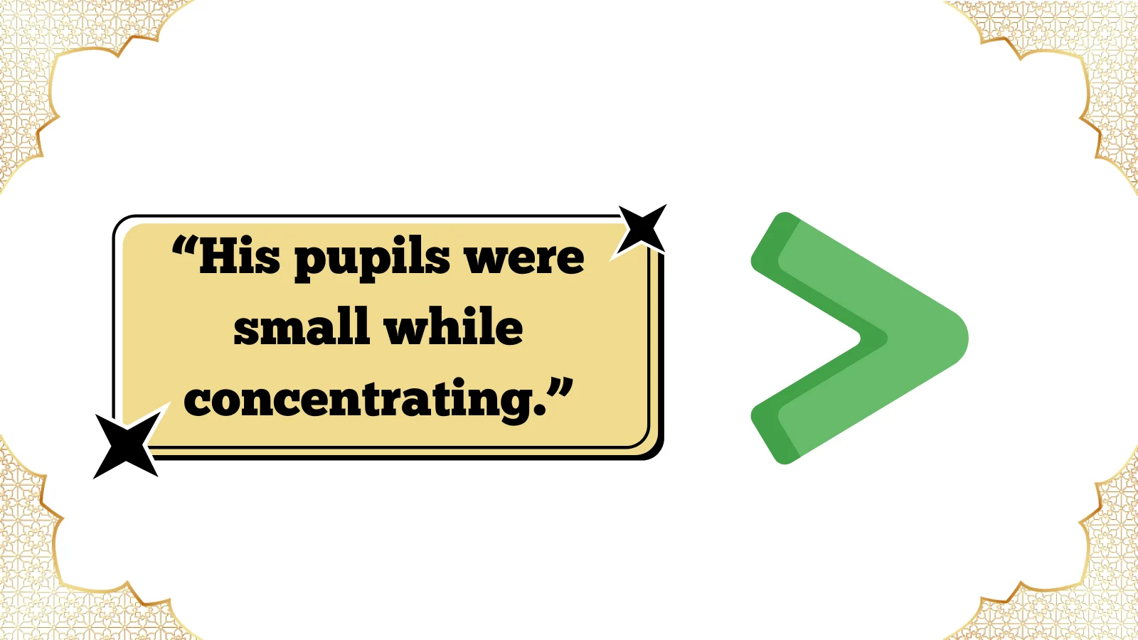 small pupils meaning